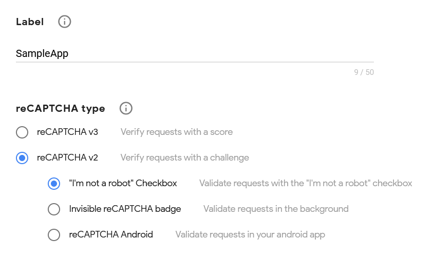 Configured Google reCAPTCHA account for Site and Private key